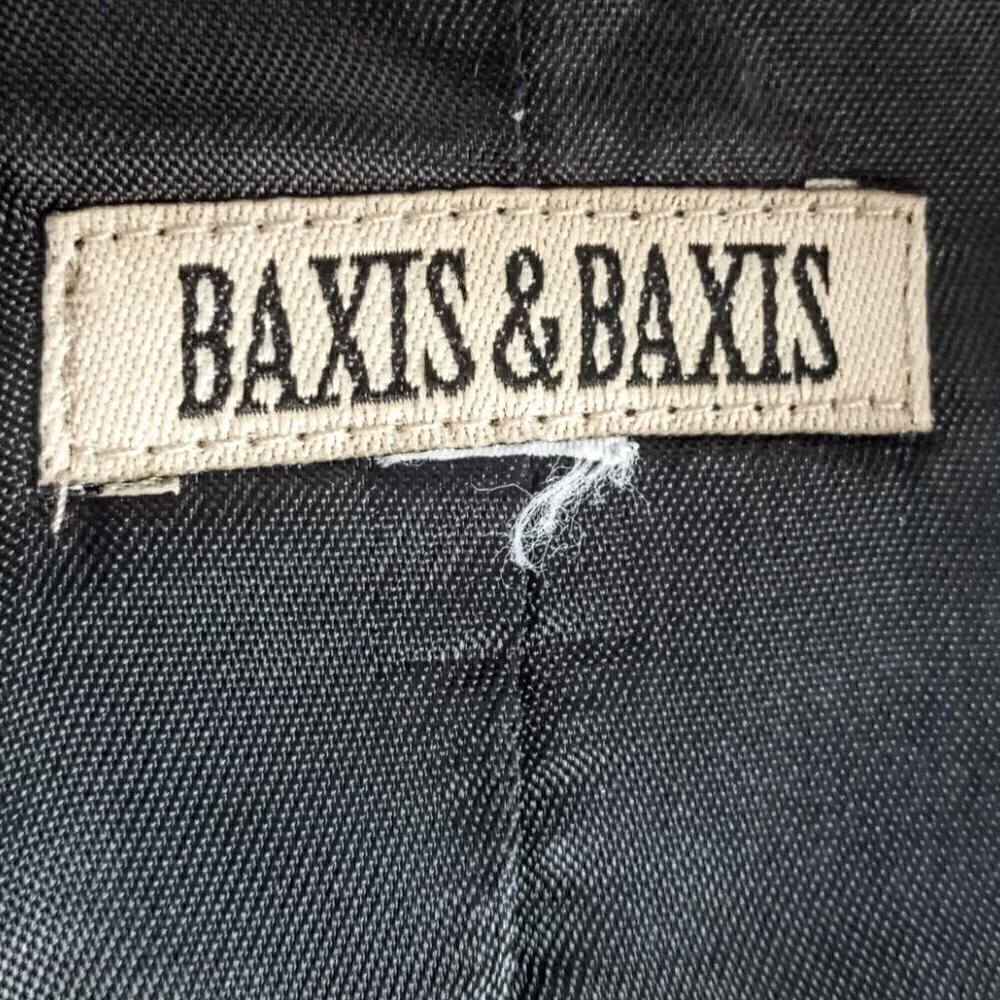 Baxis & Baxis Navy Blue Ruffle Textured Jacket - Picture 6 of 6